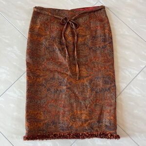 #2269 Donajean Paisley Pencil Skirt size Medium